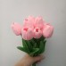 DIY Tulips Artificial Flowers LED Night Light Interior Decoration Bouquet Lamp Simulation Tulip Table Lamp Bedside Atmosphere Light