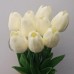 DIY Tulips Artificial Flowers LED Night Light Interior Decoration Bouquet Lamp Simulation Tulip Table Lamp Bedside Atmosphere Light