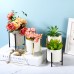 Desktop Ceramic Vase Metal Stents Multi-placed Decoration for Home