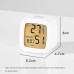 Digital Alarm Clock Voice Control LightsTemperature Humidity Calendar Week Display Snooze Function With Backlight Electronic Desktop Clock 12/24H LED Alarm Clock