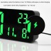 Digital LED Wall Clock Art Silent Operation Large Display Temperature Alarm Function Square Design for Living Room Décor and Time Management