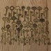 KING DO WAY 69PCS Vintage Bronze Key Pendant Necklace DIY Handmade Accessories Collection