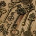 KING DO WAY 69PCS Vintage Bronze Key Pendant Necklace DIY Handmade Accessories Collection