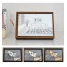 LED Illuminated Artwork Warm Modern Minimalist Design Rechargeable with Real Wood Frame Perfect Night Light and Home Decor Piece