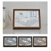 LED Illuminated Artwork Warm Modern Minimalist Design Rechargeable with Real Wood Frame Perfect Night Light and Home Decor Piece