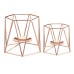 Metal Candle Holders Geometric Hexagon  Candle Holder Wedding Home Decor Tabletop Lantern