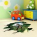 Miico Creative 3D Dinosaur Waterproof Removable Home Room Decorative Wall Door Decor Sticker