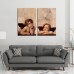 Miico Hand Painted Combination Decorative Paintings Angel Been Thinking Wall Art For Home Decoration