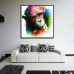 Miico Hand Painted Oil Paintings Abstract Colorful Pensive Gorilla Wall Art For Home Decoration Painting