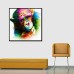 Miico Hand Painted Oil Paintings Abstract Colorful Pensive Gorilla Wall Art For Home Decoration Painting