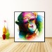 Miico Hand Painted Oil Paintings Abstract Colorful Pensive Gorilla Wall Art For Home Decoration Painting