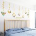 Miico SK9351 Metal Flower Hanging Basket Living Room Bedroom Background Decorative Wall Sticker