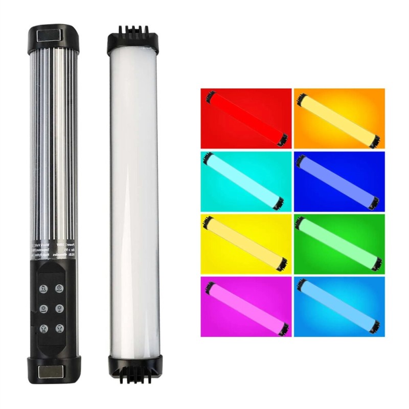 Mini 2700K~7500K Handheld Magnet Photography LED Video Light Stick Tube Stick Rgb Lamp Photographic Lighting For Vlog Fill Light