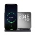 Mirror Digital Alarm Clock LED Support 15W Phone Wireless Charging Real-Time Temperature