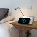 Mirror Digital Alarm Clock LED Support 15W Phone Wireless Charging Real-Time Temperature