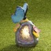 Outdoor Garden Solar Animal Butterfly LED Night Light Yard Figurine Lamps Pathway Decorations