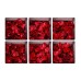 PAG 6pcs 13x13cm Rose Leaf Pattern 3D Anti Slip Waterproof Bathtub Sticker