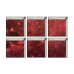 PAG 6pcs 13x13cm Starry Sky Pattern 3D Anti Slip Waterproof Bathtub Sticker