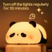 Panda Night Lights Animal Silicone Timing Rechargeable Night Light Cartoon Panda Bedroom Decoration For Kids Gift Boys Girls Gift