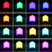 RGB LED Night Light Plug in Wall Dusk to Dawn Sensor Remote Control Stair Cabinet Lamp