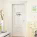 Removable PVC Bathroom Toilet Wall Sticker Door Decals DIY Home Decor