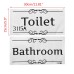 Removable PVC Bathroom Toilet Wall Sticker Door Decals DIY Home Decor