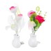 Romantic Flower Mushroom LED Night Light Sensor Baby Bed Lamp Decor US Plug