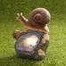 Solar Animal Night Light Toy Resin Waterproof Cute Outdoor Garden Yard Lamps Pathway Decor Lamp Snail Type