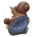 Solar Animal Night Light Toy Resin Waterproof Cute Outdoor Garden Yard Lamps Pathway Decor Lamp Snail Type