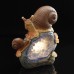 Solar Animal Night Light Toy Resin Waterproof Cute Outdoor Garden Yard Lamps Pathway Decor Lamp Snail Type