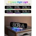 Super Loud Vibrating Alarm Clock with Vibrator Bed Shaker for Heavy Sleeper and Colorful RGB LED Night Light for Home Decoration