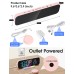 Super Loud Vibrating Alarm Clock with Vibrator Bed Shaker for Heavy Sleeper and Colorful RGB LED Night Light for Home Decoration