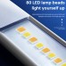 USB Charging 40cm LED Night Light 3 Color Adjustable 80LED 9 Levels Brightness Adjustment for Live Streaming Vlogging Makeup Photography