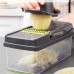 14-in-1 Vegetable Slicer Multifunctional Eco-Friendly Compact Kitchen Tool with Stainless Steel Blades Perfect for Efficient Chopping Shredding Slicing Fruits and Vegetables