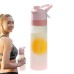 2-in-1 Sports Water Bottle with Built-in Mist Sprayer 650ml Portable Eco-friendly Hydration Fitness Bottle Easy Cleaning Wide Mouth Ideal for Outdoors Sports Travel Camping