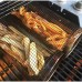 20cm Round Stainless Rolling Barbecue BBQ Grill Basket Net For Vegetables Meat Fish