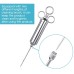 304 Meat Injector Stainless Steel BBQ Meat Injector Marinade Syringe 60ml with 3 Needles Kitchen Beef Gadget