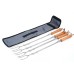 4pcs/set BBQ Stainless Steel Telescopic Barbecue Forks Outdoor Barbecue Tools