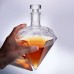 850ml Whiskey Decanter Glass Diamond Wine Bottle With Wooden Holder Airtight Stopper Suitable For All Kinds of Alcohol Gift