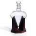 850ml Whiskey Decanter Glass Diamond Wine Bottle With Wooden Holder Airtight Stopper Suitable For All Kinds of Alcohol Gift