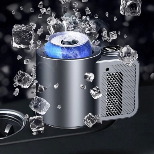 BKLR3 Smart 2 In 1 Car Heating Cooling Cup for Coffee Miik Drinks Electric Beverage Warmer Cooler Holder Travel Mini Car Refrigerator