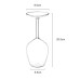 Boron Silicon Glass Transparent Wine Glass Creative Simple Inverted High Foot Cup Shape Wine Inverted Glass