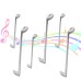 Honana Stainless Steel Long Handle Music Shape Tea Coffee Stirring Cooking Spoon Scoop Tea Spoon