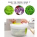 Multifunctional 5L Vegetable Dehydrator Centrifugal Inertia Design Drain Basket Easy Efficient Draining Kitchen Tool