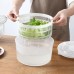 Multifunctional 5L Vegetable Dehydrator Centrifugal Inertia Design Drain Basket Easy Efficient Draining Kitchen Tool