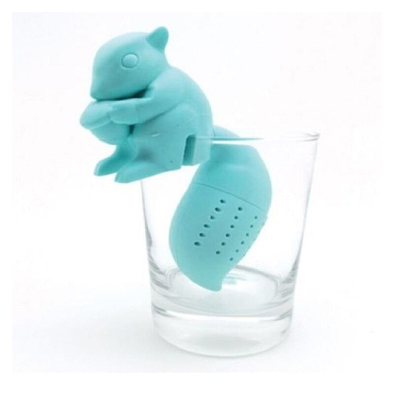 Silicon Squirrel Tea Loose Leaf Strainer Filter Infuser