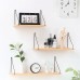 Wood Wall Wooden Shelf Storage Rack For Kitchen / Bedroom Home Decor