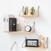 Wood Wall Wooden Shelf Storage Rack For Kitchen / Bedroom Home Decor