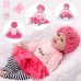 22inch Silicone Reborn Baby Dolls Girl Lifelike Baby Newborn Doll Handmade Gift