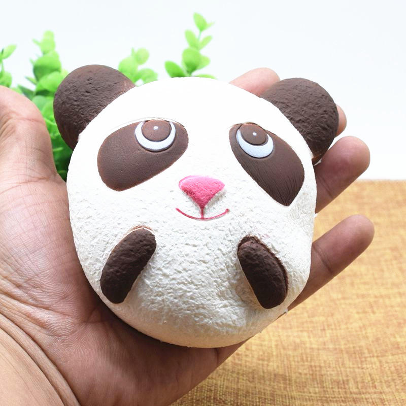 Cute Jumbo Panda Bread Phone strap Soft Panda Squishy Head Charms Cell Phone Key Bag Straps Pendant